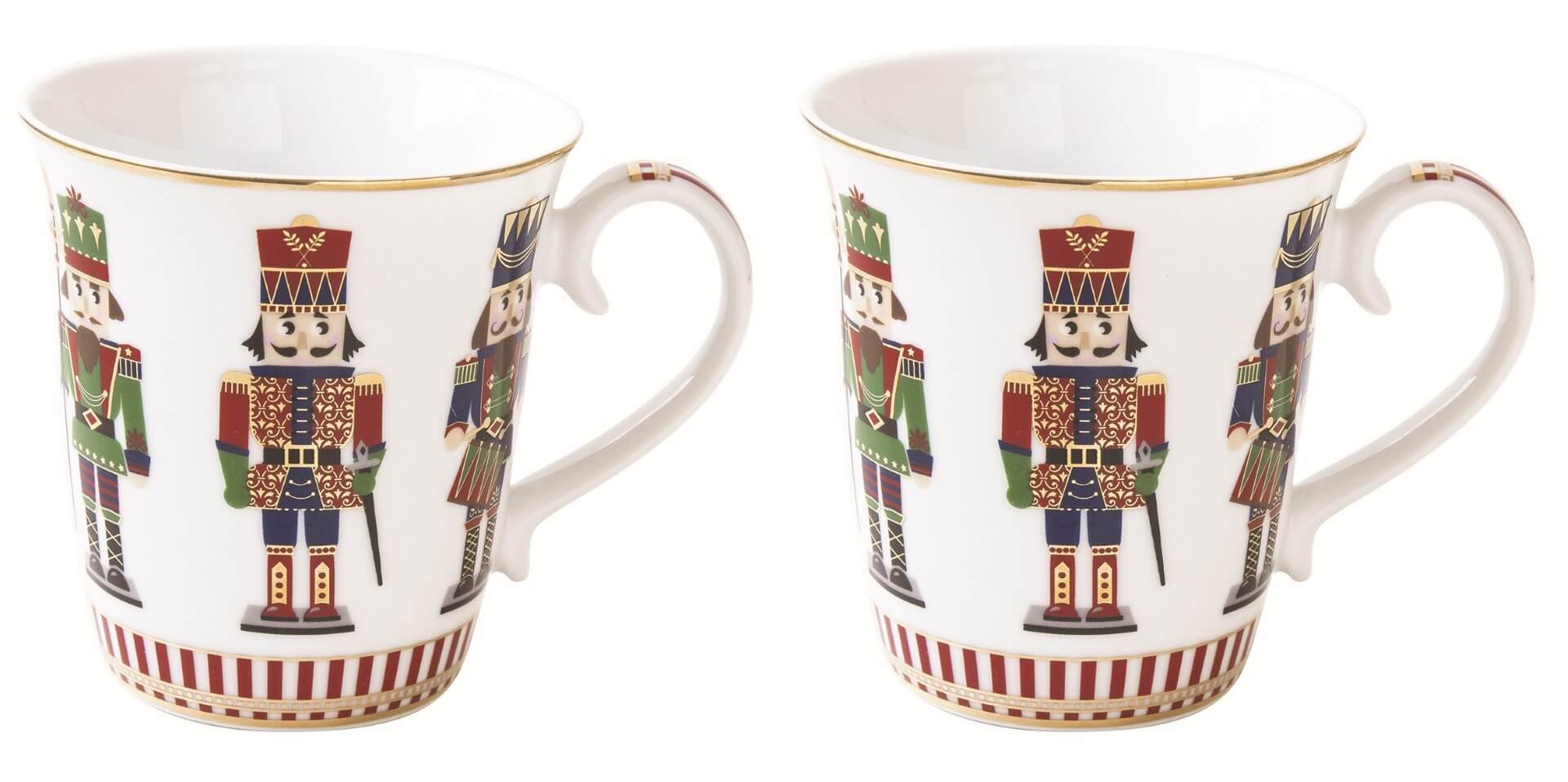 Coffret 2 mugs 275 ml en porcelaine "Casse-noisette"