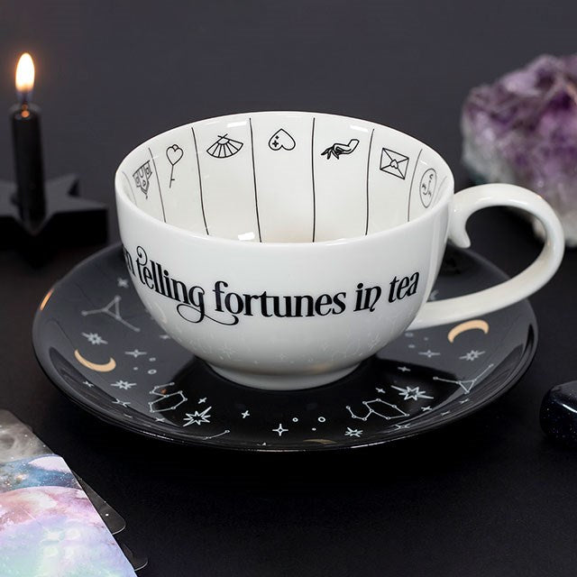 Coffret 1 tasse + soucoupe en céramique "Divination"
