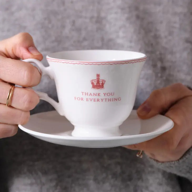 Tasse et soucoupe - Commémoration Elisabeth II