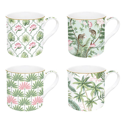 Box of 4 300 ml &quot;Tropical&quot; mugs