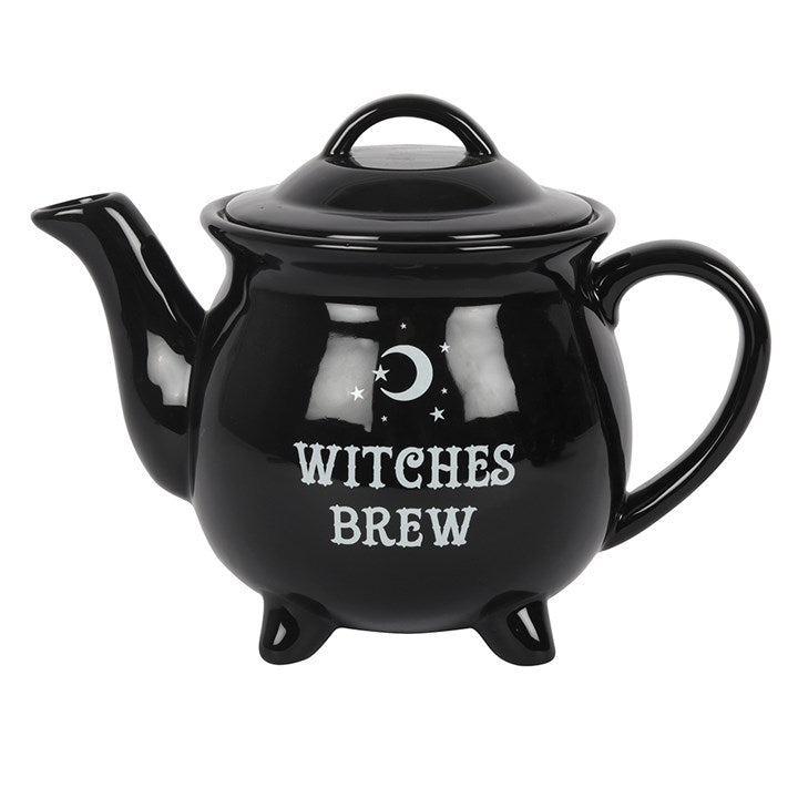 Ceramic teapot set + 4 mugs &quot;Witches&