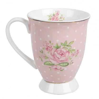 Porcelain mug (300 ml) - &quot;Pink polka dots&quot;