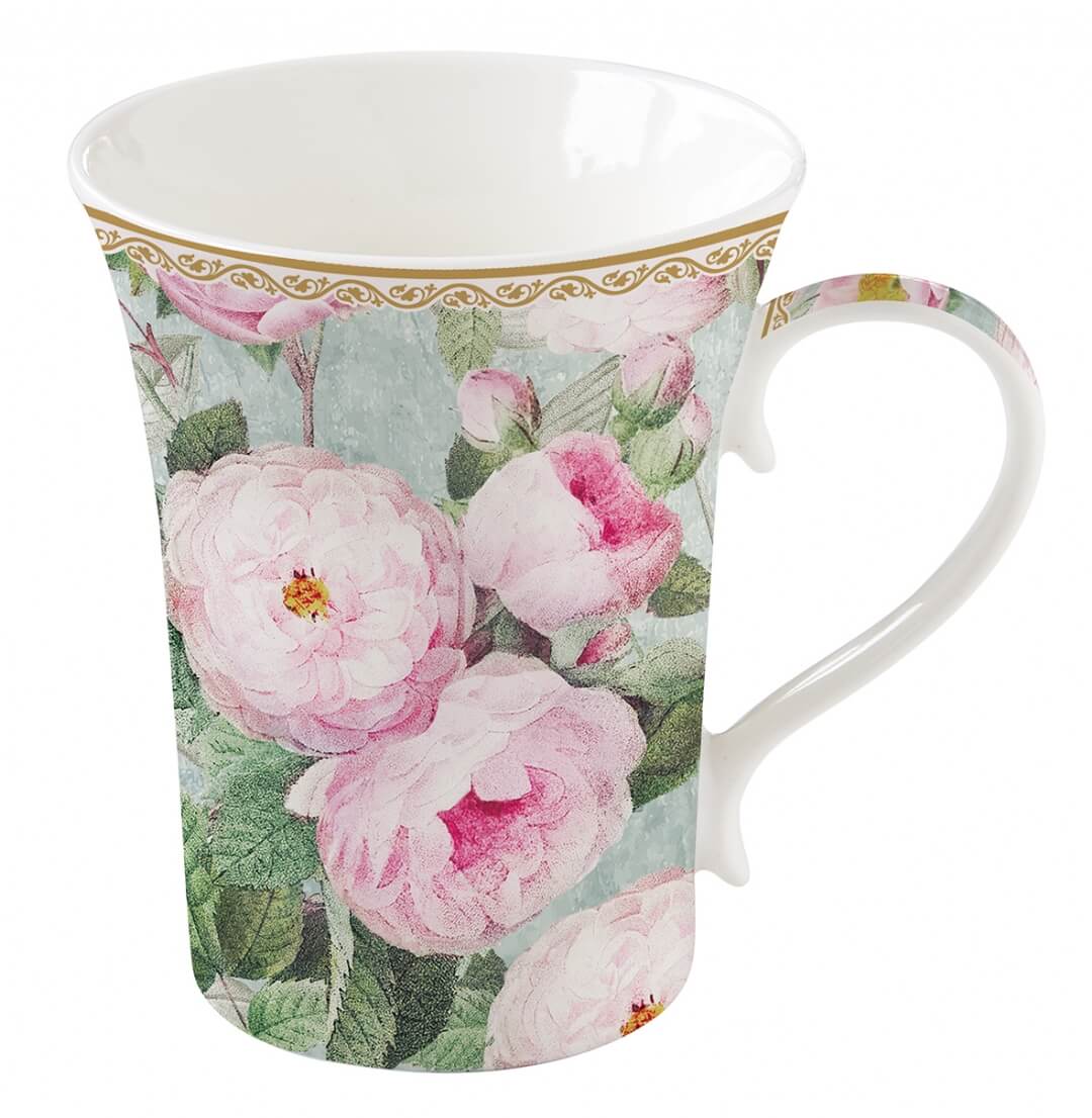 Mug en porcelaine (360 ml) - Camélia en fleurs