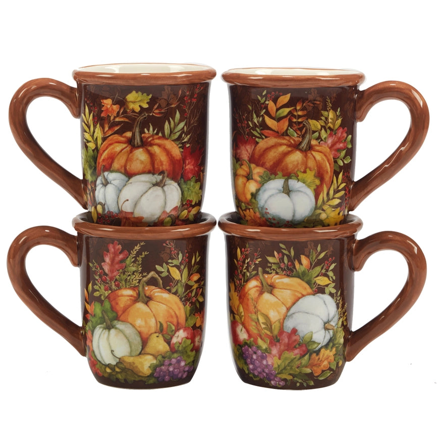 470 ml earthenware mug &quot;Happy Harvests&quot;