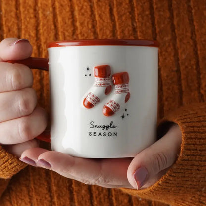 Mug 228 ml en grès &quot;Chaussettes chaudes&quot;