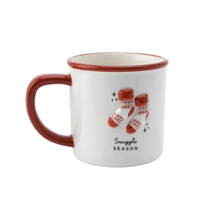 Mug 228 ml en grès &quot;Chaussettes chaudes&quot;