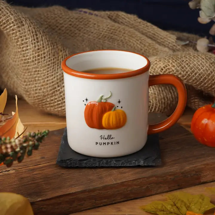 Mug 228 ml en grès &quot;Hello Pumpkin&quot;