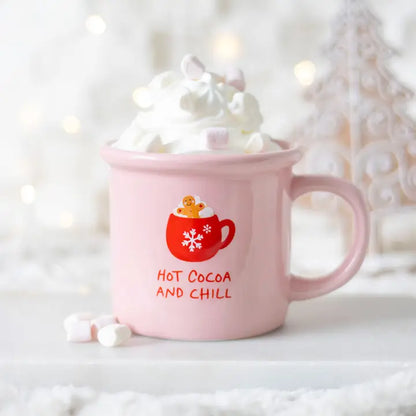 Mug rose 480 ml &quot;Hot Cocoa &amp; chill&quot;