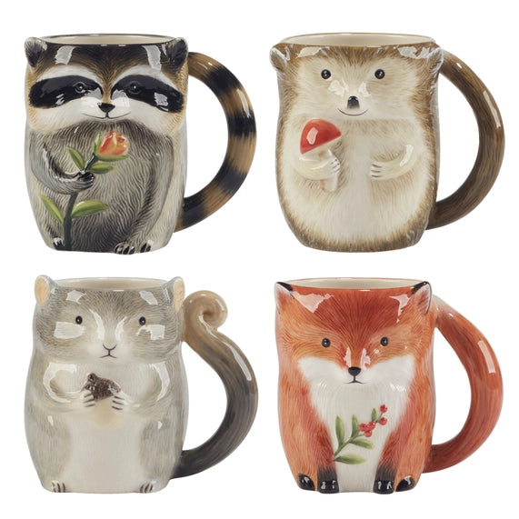 Mug 3D en faïence &quot;Petits animaux des Bois&quot;