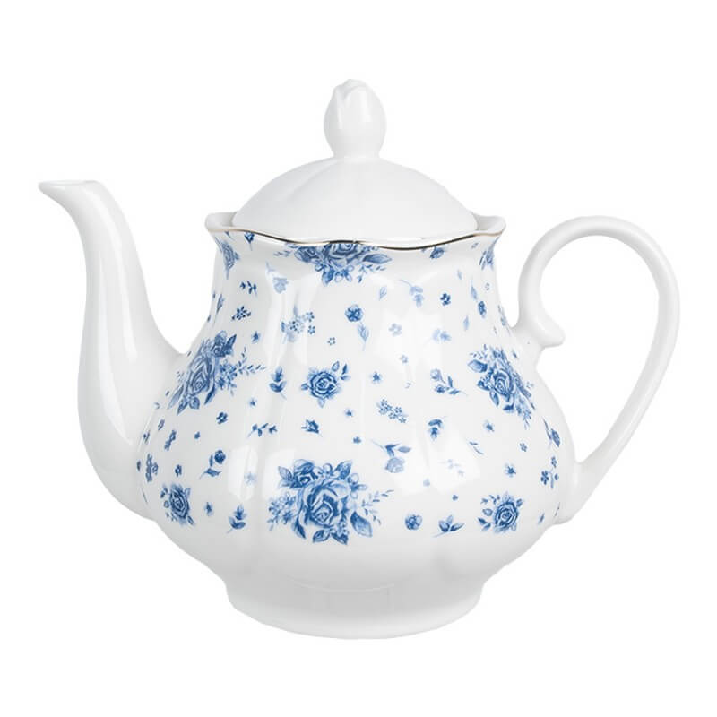 Tetera de porcelana (1 l) - &quot;Blue Toile de Jouy&quot;