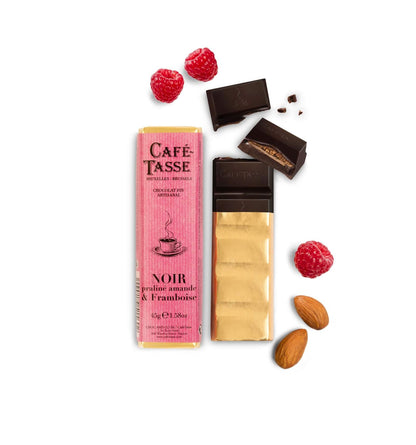 Dark chocolate bar &amp;amp; Raspberry praline (45g)