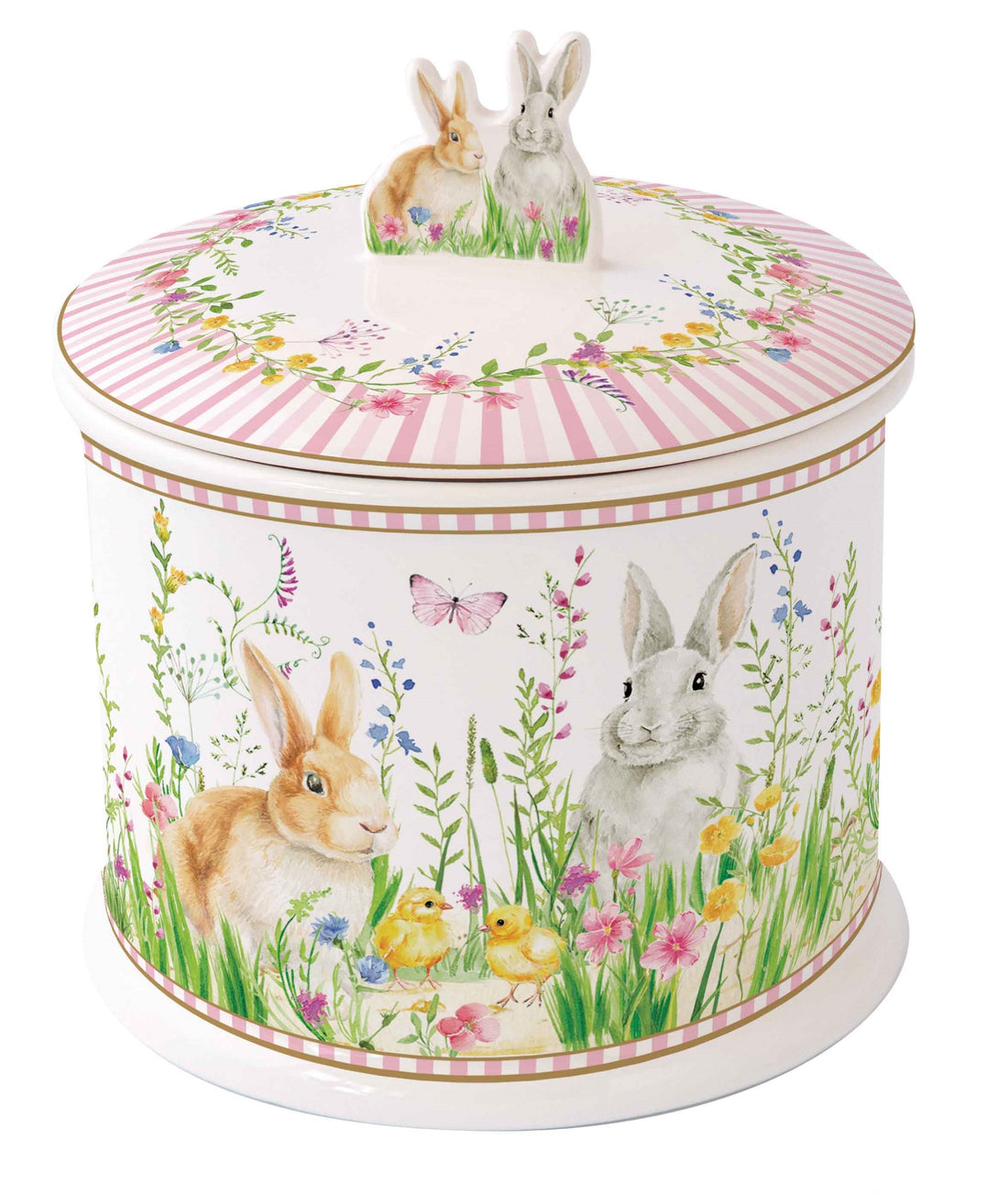 Boîte à biscuits en porcelaine &quot;Lapin de Pâques&quot;
