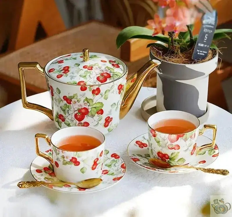 Mug en porcelaine (450 ml) - &quot;Fraise&quot;