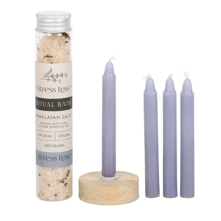 Kit de bain rituel aux herbes - Anti-stress (&quot;Stress Less Herbal Ritual&quot;)