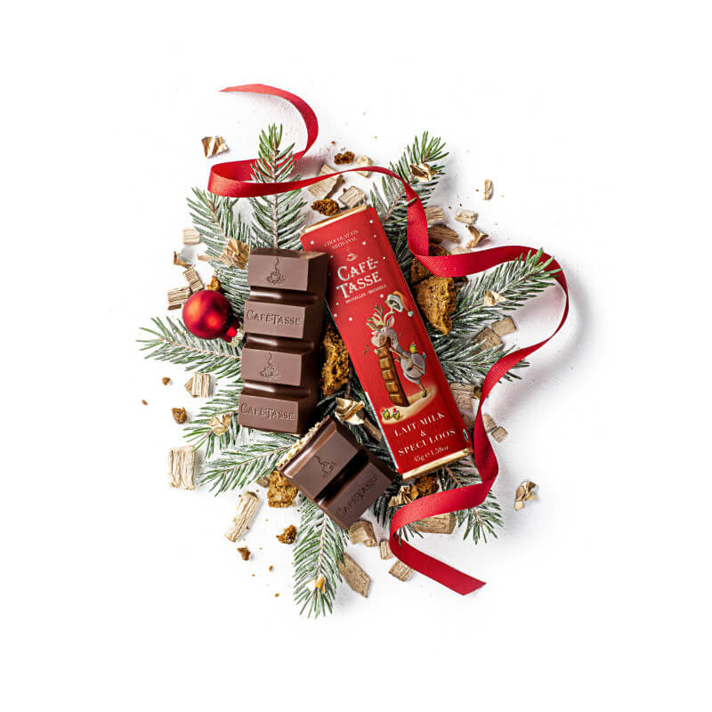 Barre de chocolat au Lait &amp; Spéculoos (45g) - Edition Noël
