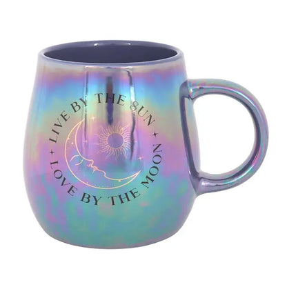 Mug irisé 500 ml &quot;Vivre par le Soleil, aimer par la Lune&quot;