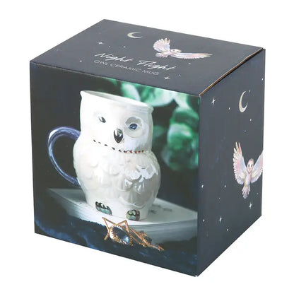 Mug 3D irisé 320 ml &quot;Hibou, veilleur nocturne&quot;