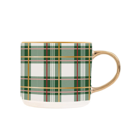 Mug 500 ml &quot;Plaid à carreaux verts&quot;