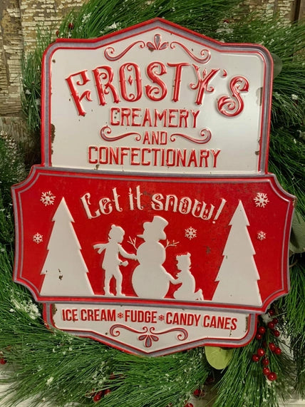 Plaque décorative en métal &quot;Frosty&