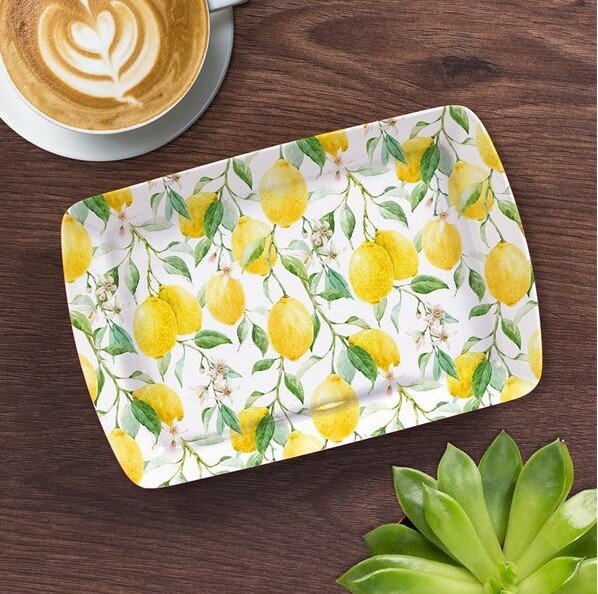 Melamine tray (24x16 cm) - &quot;Lemon&quot;