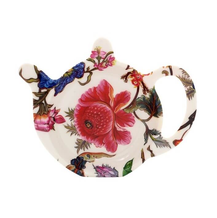 &quot;Exotic Flowers&quot; melamine tea filter holder