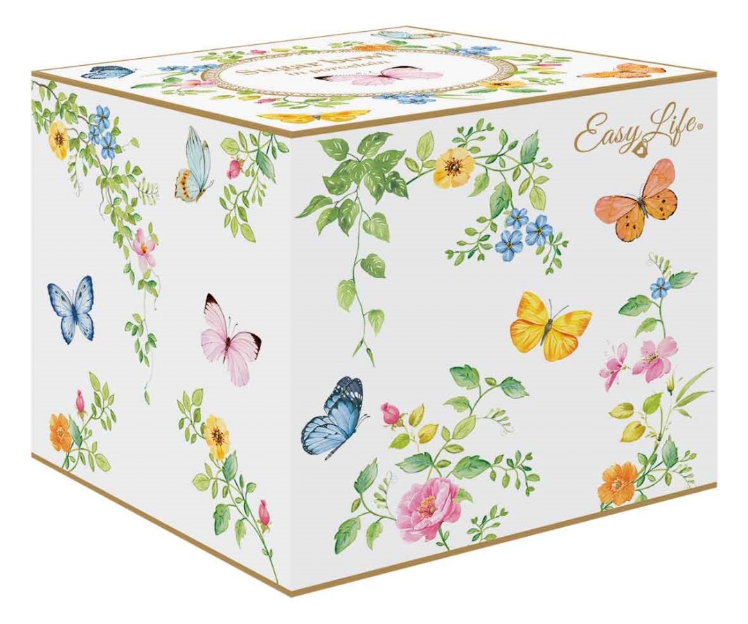 Sucrier 220 ml en porcelaine &quot;Danse des Papillons&quot;