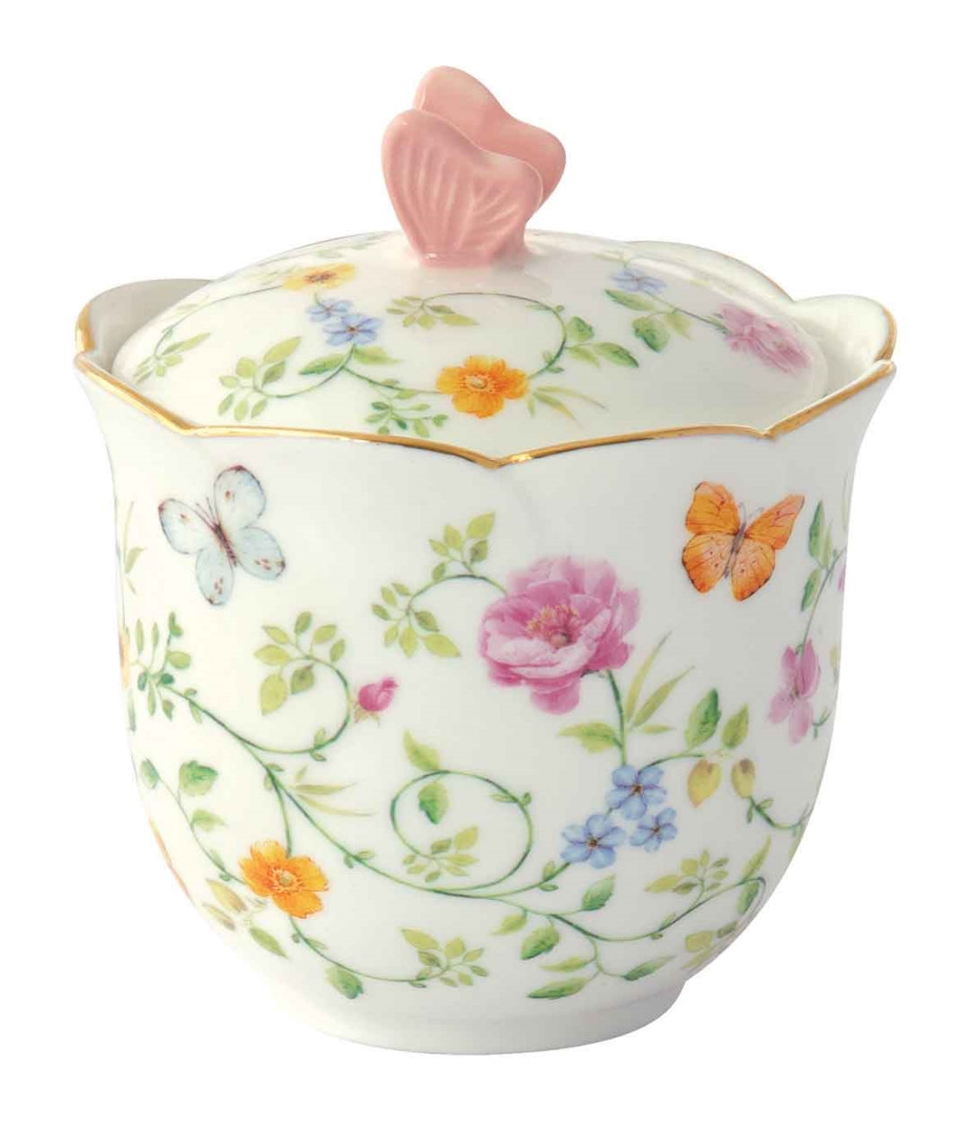 Sucrier 220 ml en porcelaine &quot;Danse des Papillons&quot;
