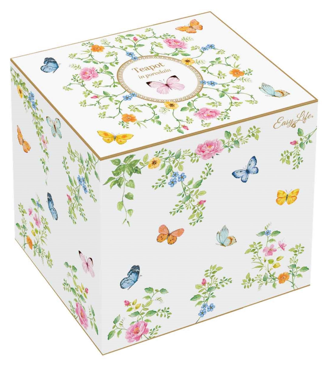 Théière 900 ml en porcelaine &quot;Danse des Papillons&quot;