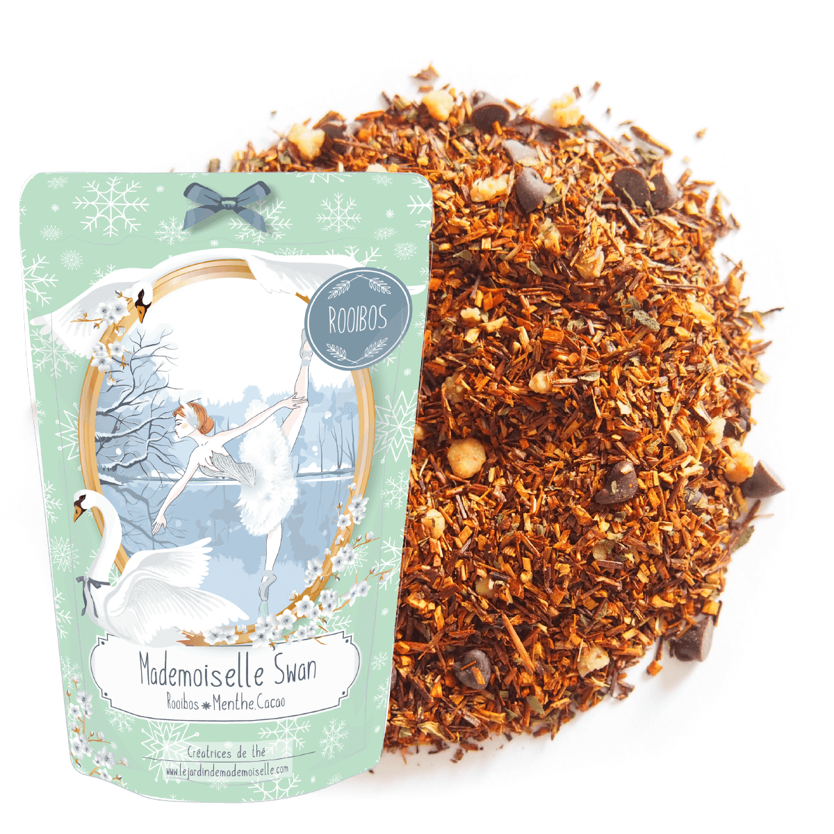 rooibos infusion the mademoiselle swan danseuse cacao menthe