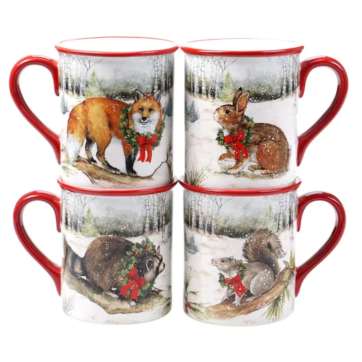 Mug 470 ml en faïence Traîneau du Père-Noël